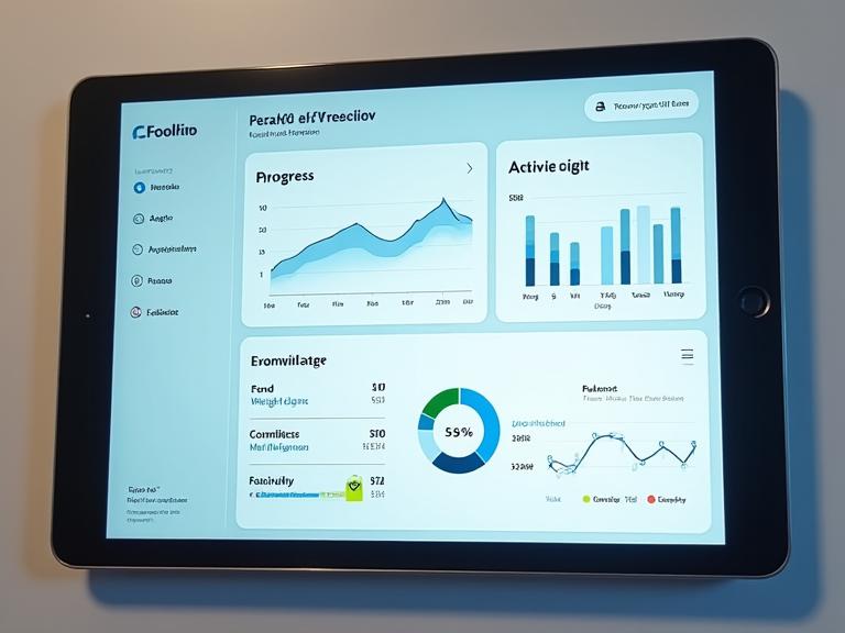 Dashboard monitoraggio progresso salute